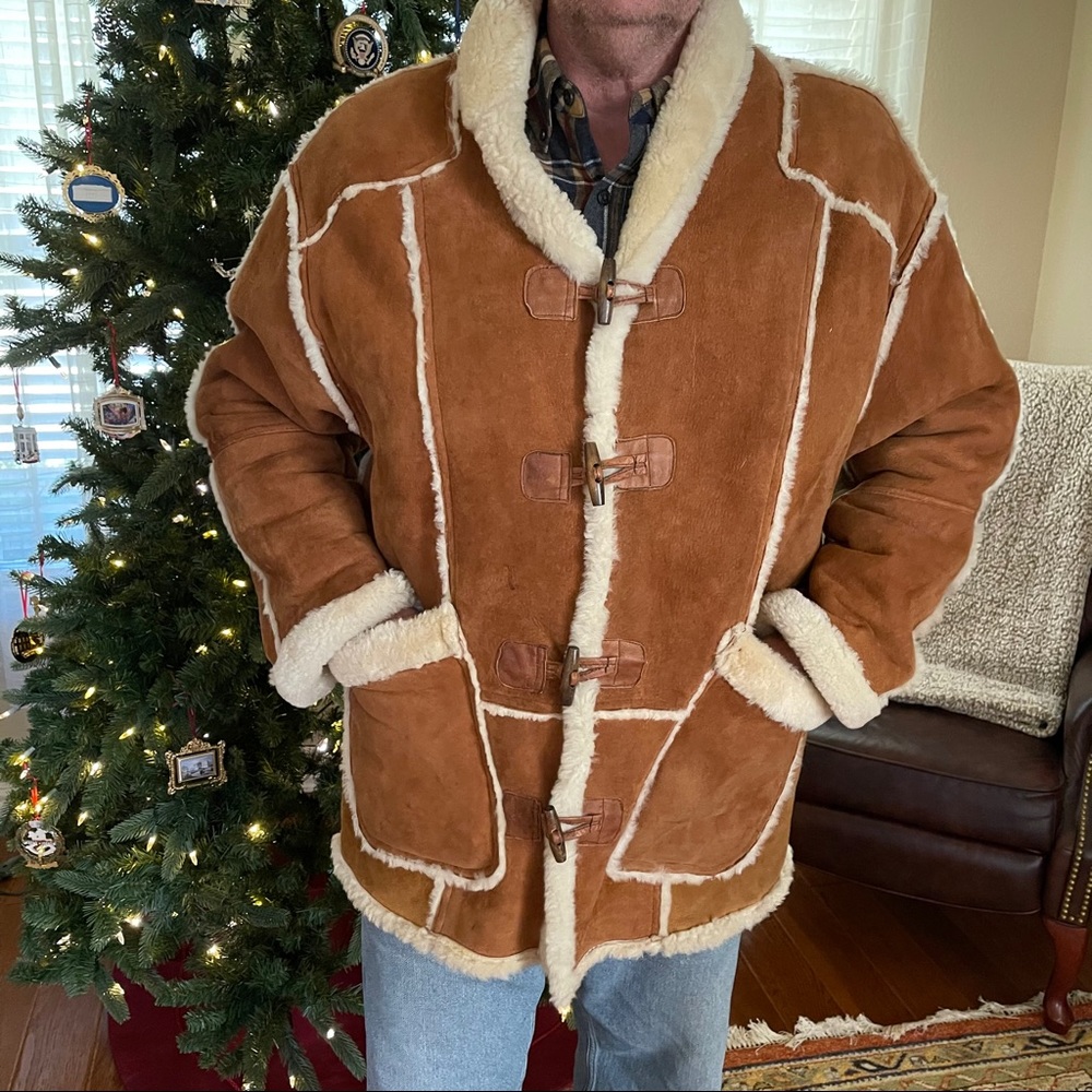 Tan shearling with sheepskin